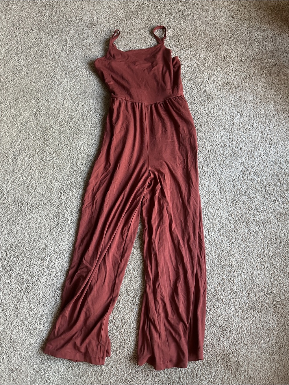Old Navy Rust Spaghetti-Strap Wide Leg Jumpsuit